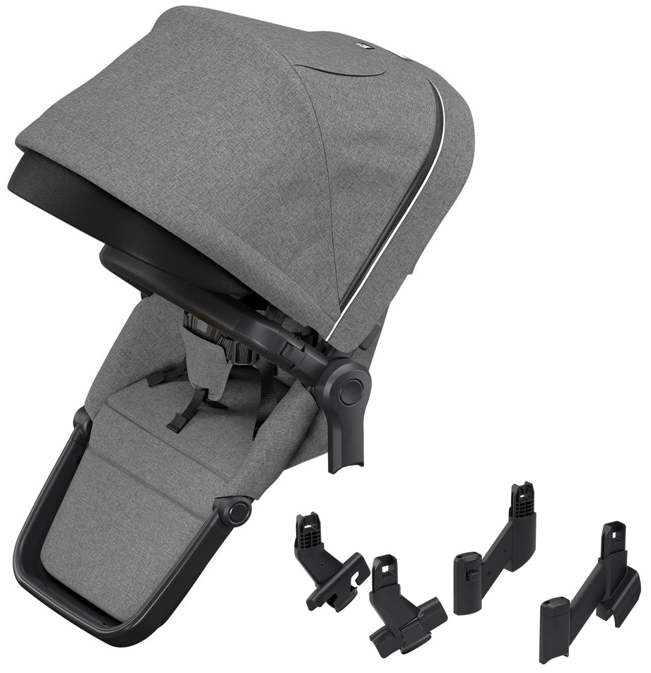 Thule Sleek Sibling Seat - Black / Grey Melange