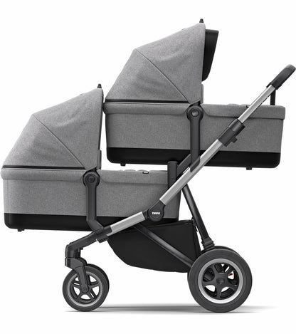 Thule Sleek Stroller + Accessory Set - Grey Melange