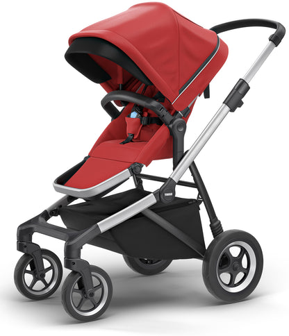 Thule Sleek Single-to-Double Stroller - Energy Red