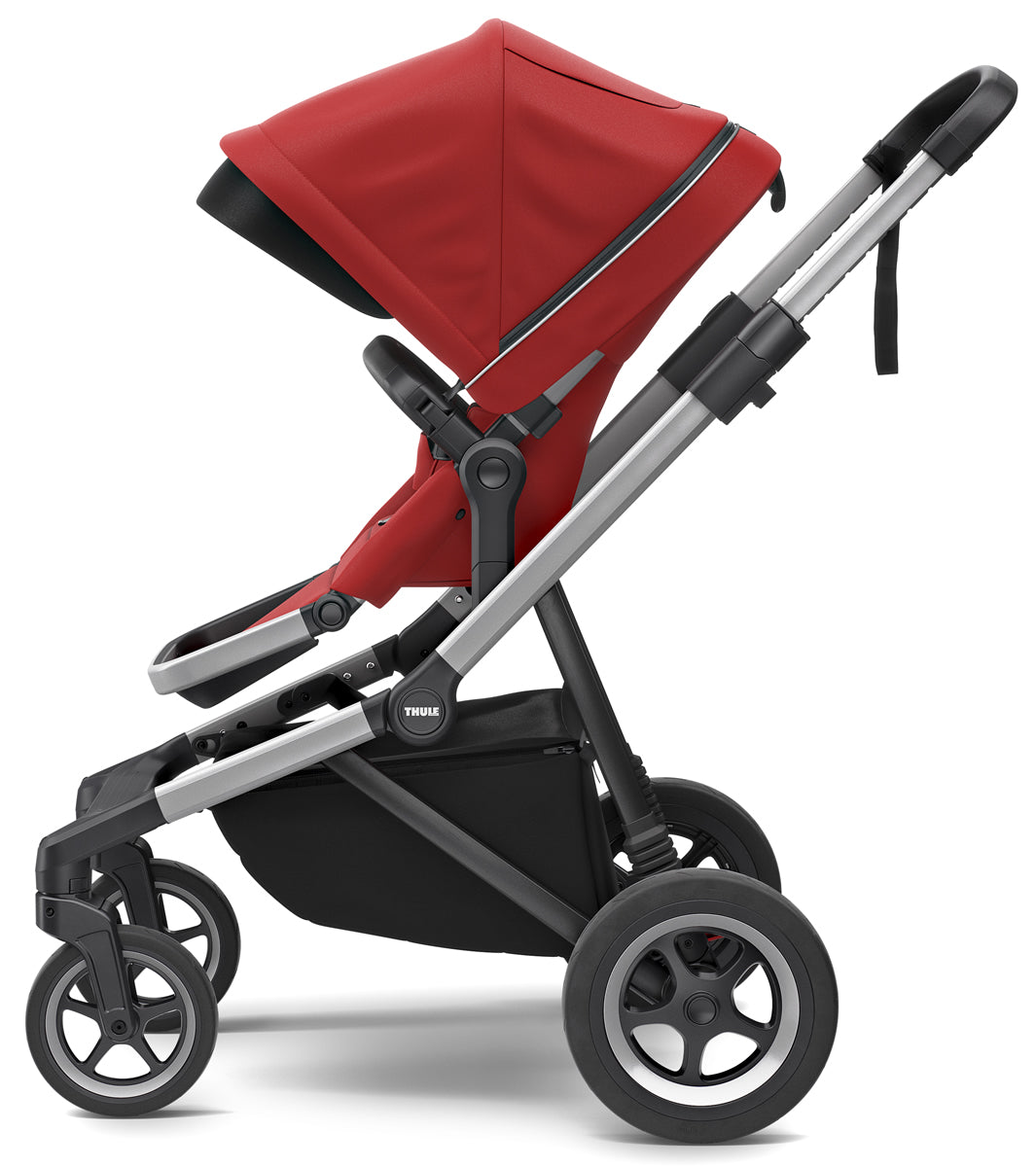 Thule Sleek Single-to-Double Stroller - Energy Red