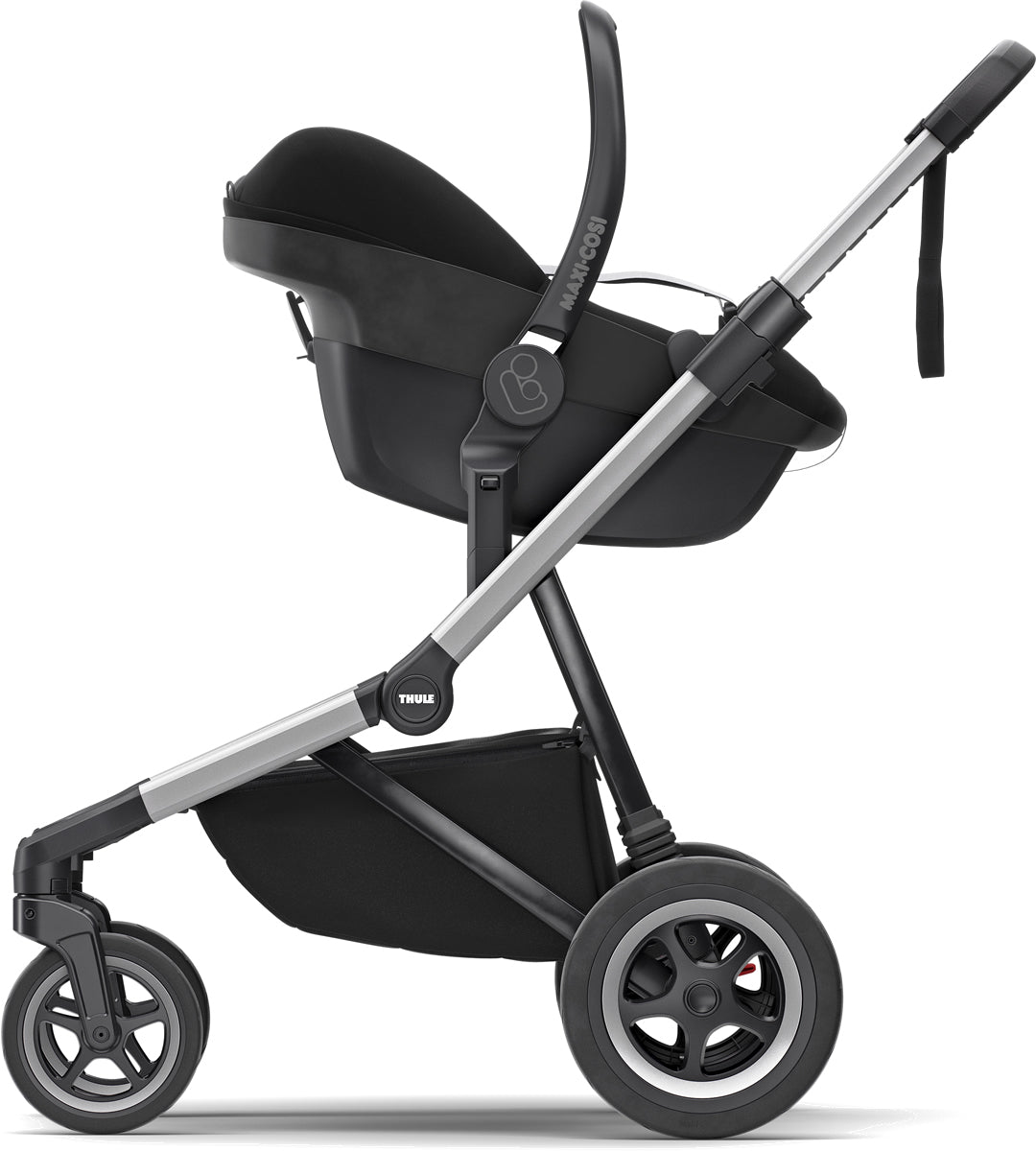 Thule Sleek Single-to-Double Stroller - Grey Melange