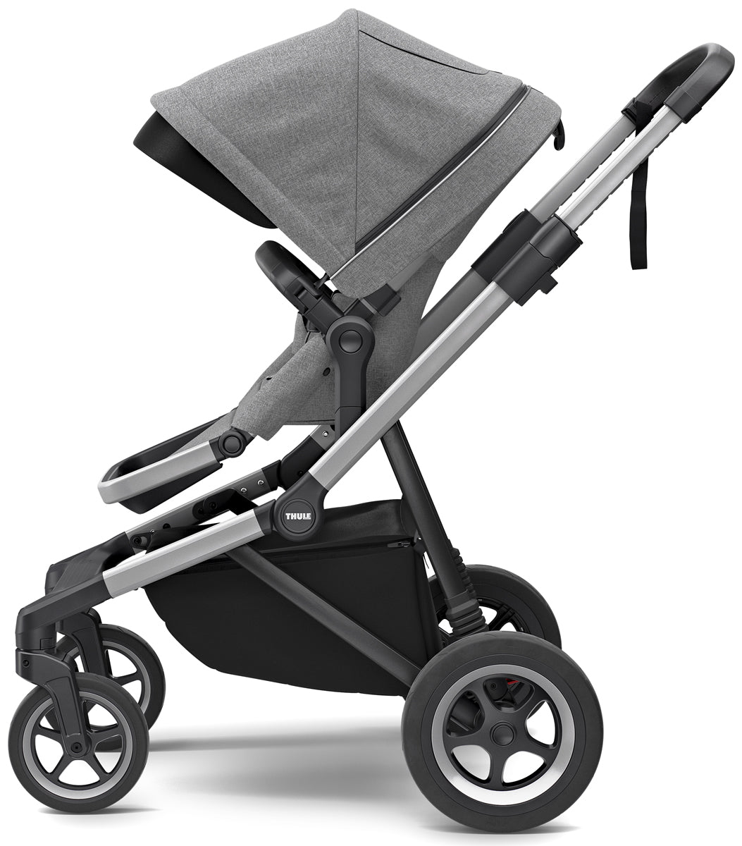 Thule Sleek Single-to-Double Stroller - Grey Melange