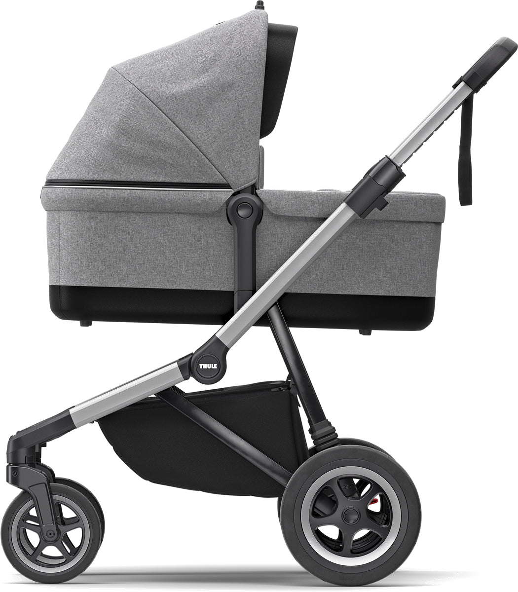 Thule Sleek Single-to-Double Stroller - Grey Melange