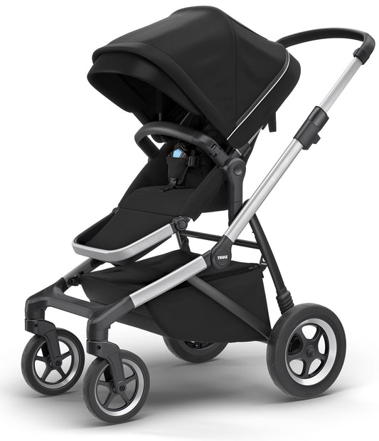 Thule Sleek Single-to-Double Stroller - Midnight Black