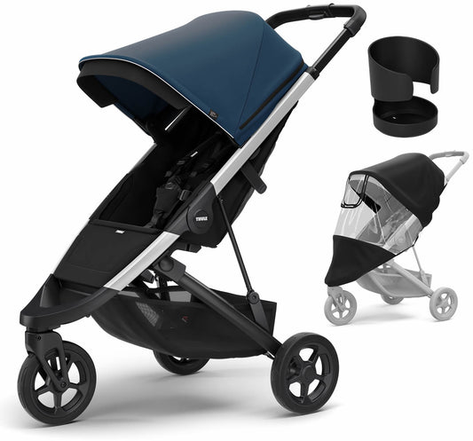 Thule Spring Stroller + Essentials Bundle - Majolica Blue