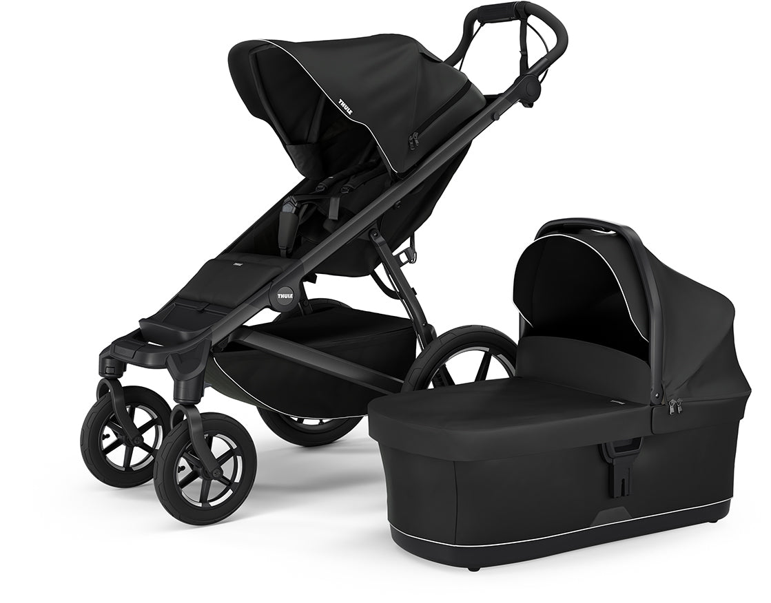 Thule Urban Glide 4-Wheel All-Terrain Stroller + Bassinet Bundle - Black