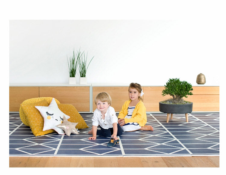 Toddlekind Printed Foam Puzzle Playmat - Nordic - Petroleum