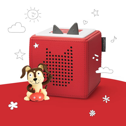 Tonies Toniebox Playtime Puppy Starter Set - Red with Audio Character (3y+)