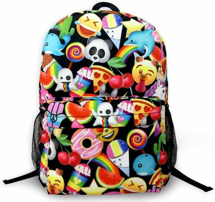 Top Trenz 2 Zipper Kid Backpack - 'Moji-Nation