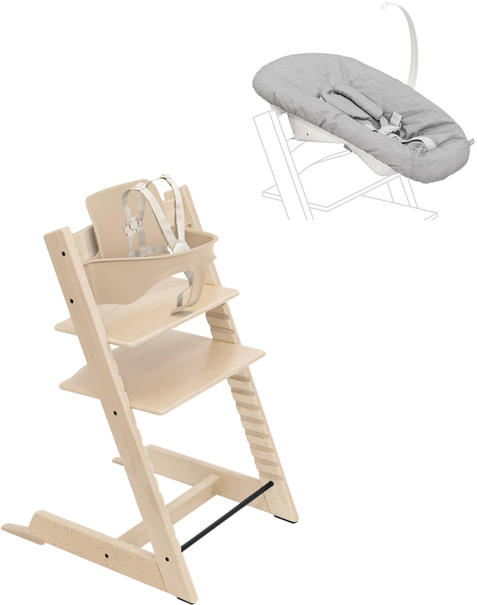 Tripp Trapp High Chair2 and Newborn Set - Natural