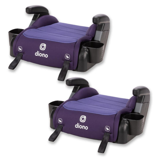 Diono Connect3 RXT Backless Booster Car Seat (Latch), 2 Pack - Purple Wildberryâ