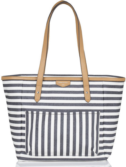 TWELVElittle Everyday Tote Diaper Bag - Grey Stripe