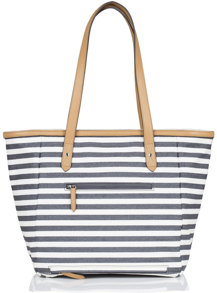 TWELVElittle Everyday Tote Diaper Bag - Grey Stripe