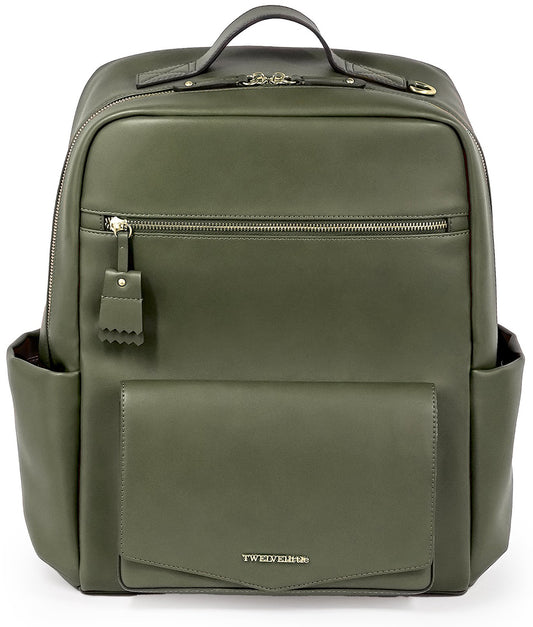 TWELVElittle Peek-A-Boo Backpack Diaper Bag - Olive