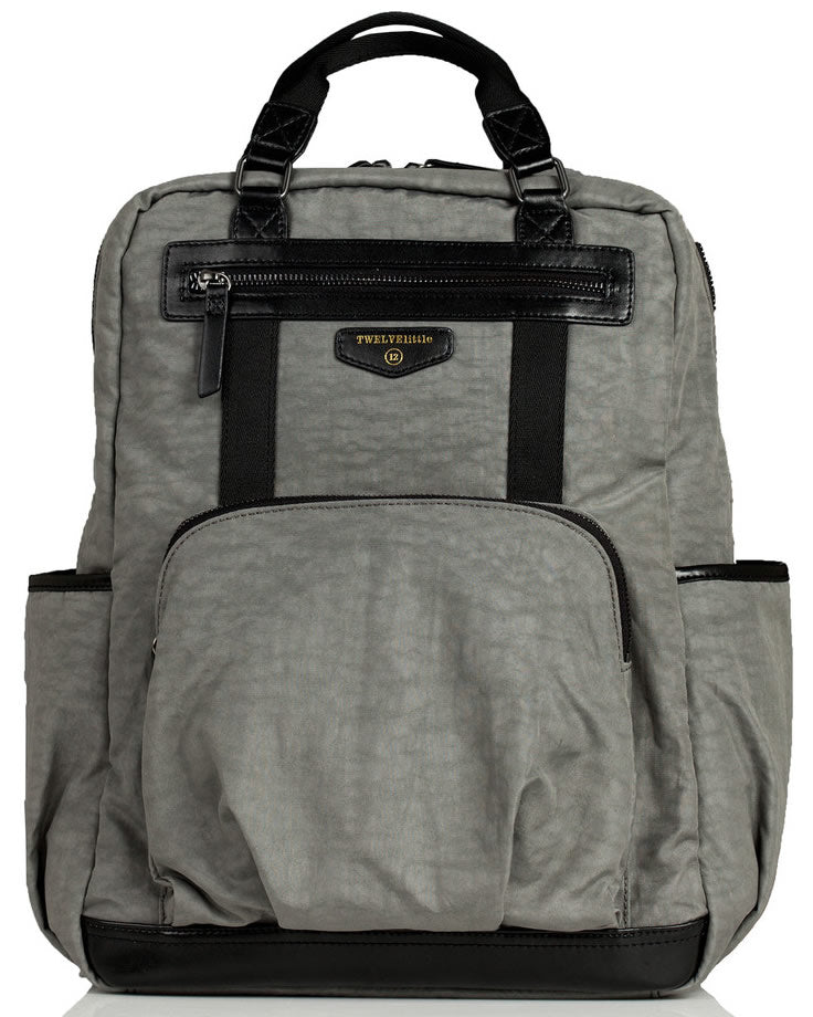 TWELVElittle Unisex Courage Backpack Diaper Bag  - Grey