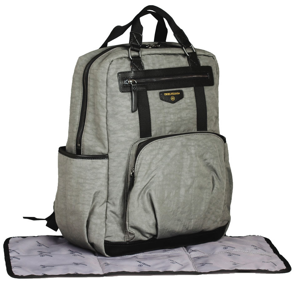 TWELVElittle Unisex Courage Backpack Diaper Bag  - Grey