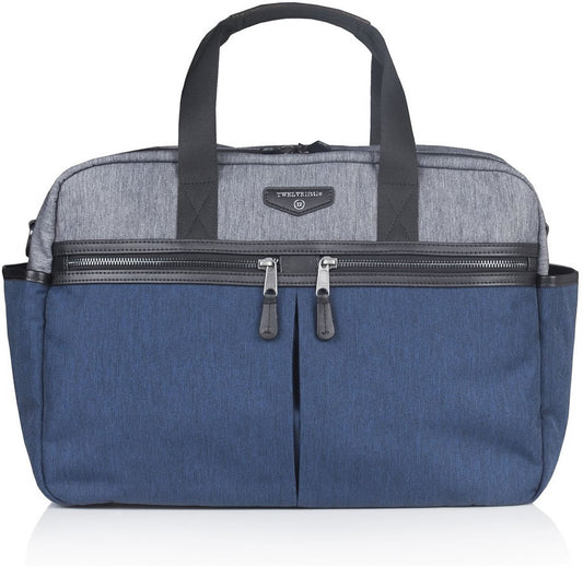 TWELVElittle Unisex Courage Satchel - Grey/Navy