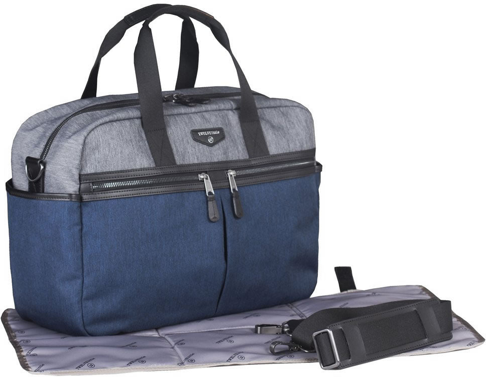 TWELVElittle Unisex Courage Satchel - Grey/Navy