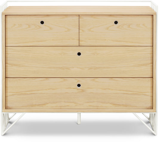 Ubabub Mod 4-Drawer Dresser - Warm White / Natural