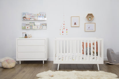 Ubabub Nifty Timber 3-In-1 Crib - Warm White Finish