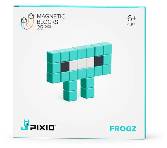 Ukidz PIXIO Mini Monster Frogz - 25 Magnetic Blocks in 3 Colors