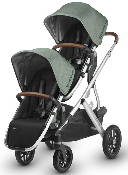 UPPAbaby 2018 / 2019 VISTA RumbleSeat - Emmett (Green Melange/Silver/Saddle Leather)