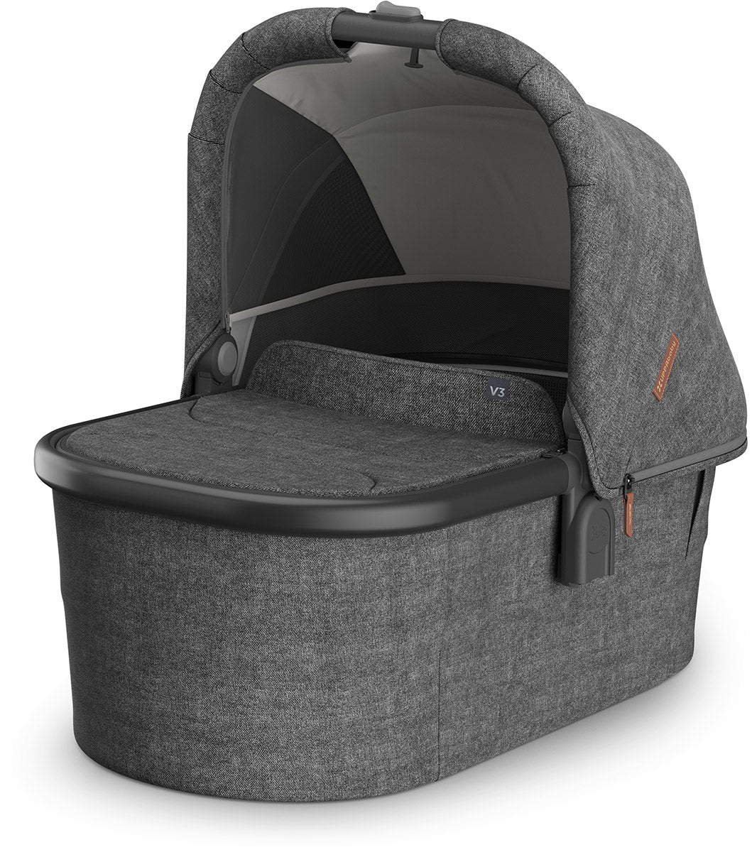 UPPAbaby Bassinet V3 - Greyson (Charcoal Melange / Carbon Frame)