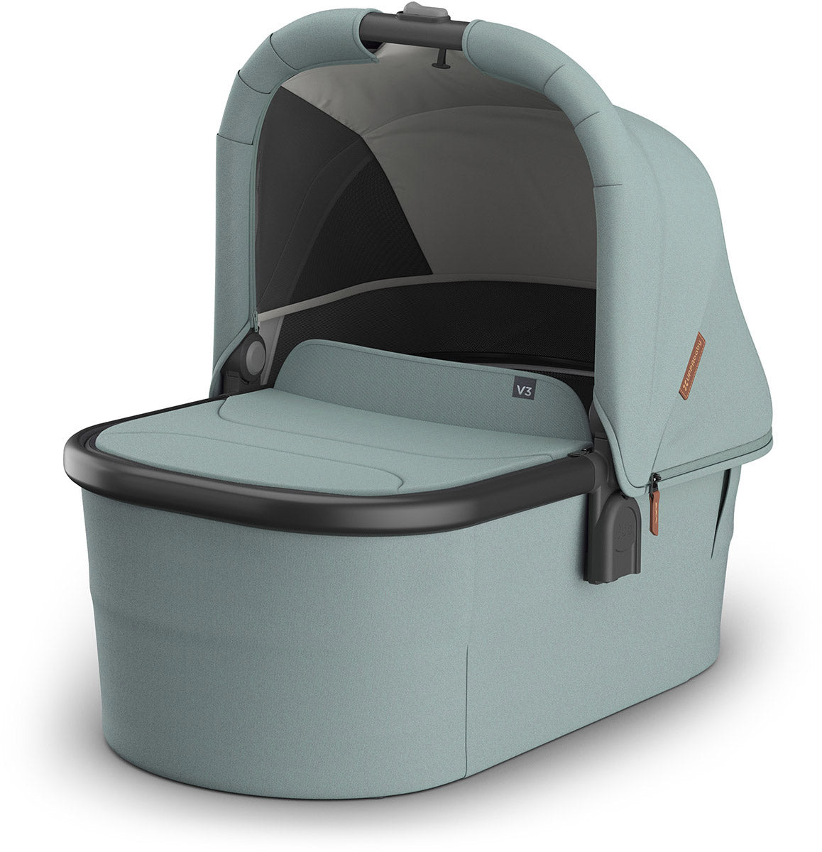 UPPAbaby Bassinet V3 - Kenzi (Mystic Aqua / Carbon Frame)