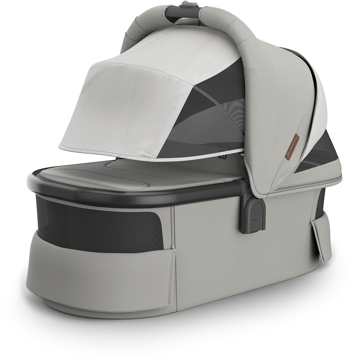 UPPAbaby Bassinet V3 - Savannah (Pearl Gray Jacquard / Carbon Frame)