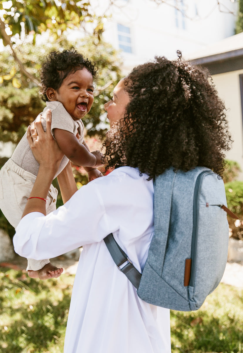 UPPAbaby Changing Backpack Diaper Bag - Gregory (Blue Melange)