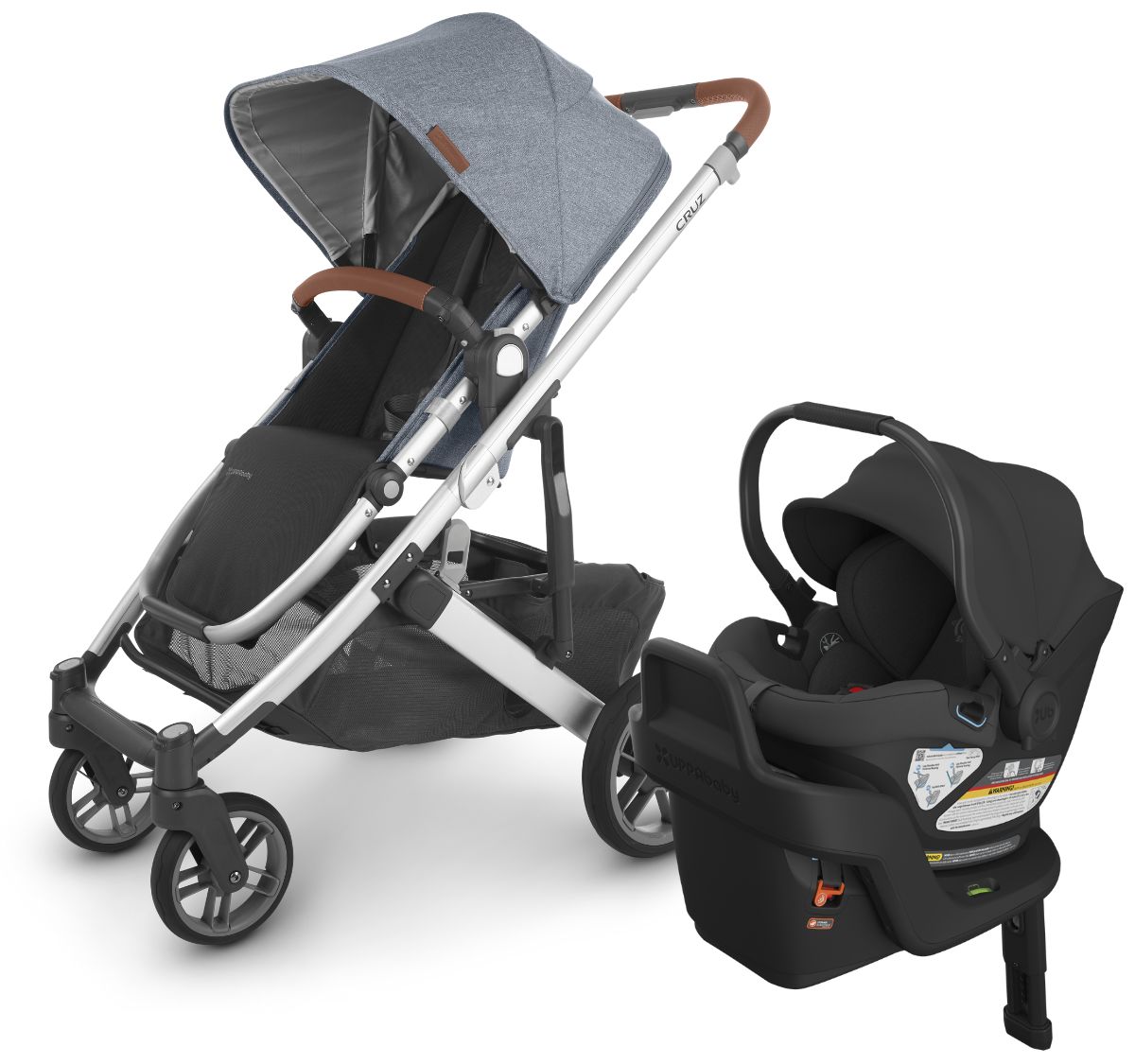 UPPAbaby CRUZ V2 + Aria Travel System Bundle - Gregory / Jake