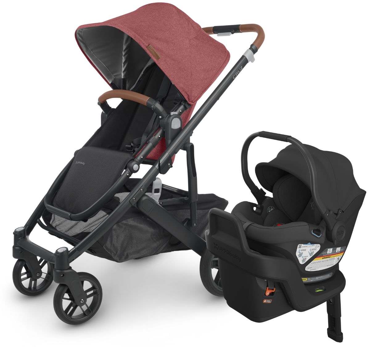 UPPAbaby CRUZ V2 + Aria Travel System Bundle - Lucy / Jake