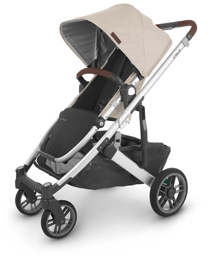 UPPAbaby Cruz V2 Stroller - Declan (Oat Melange/Silver/Chestnut Leather)