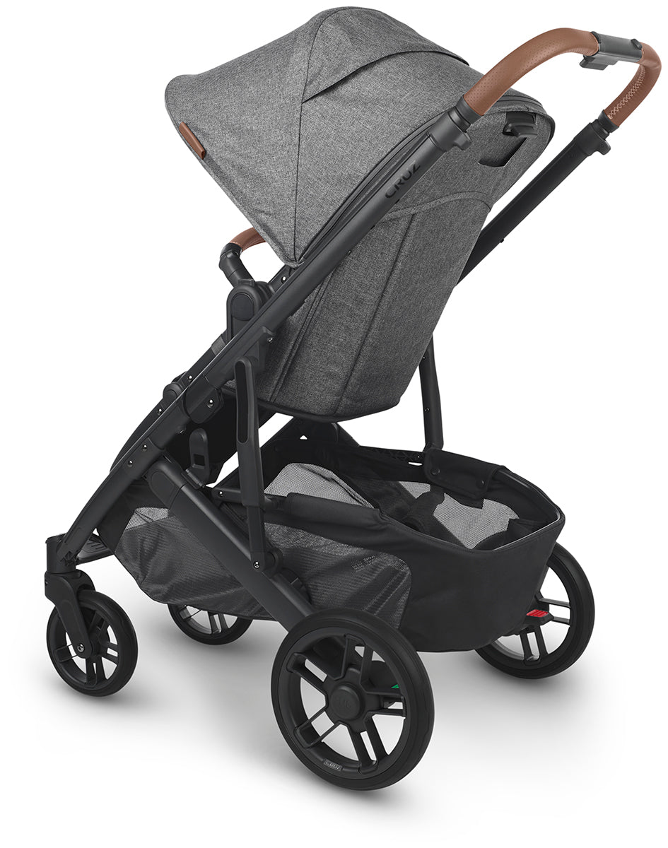 UPPAbaby CRUZ V2 Stroller - Greyson (Charcoal Melange/Carbon/Saddle Leather)