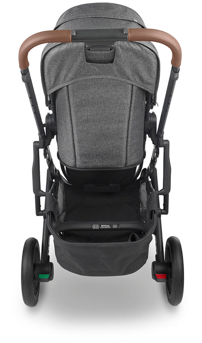 UPPAbaby CRUZ V2 Stroller - Greyson (Charcoal Melange/Carbon/Saddle Leather)