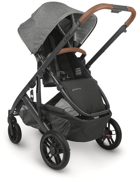 UPPAbaby CRUZ V2 Stroller - Greyson (Charcoal Melange/Carbon/Saddle Leather)