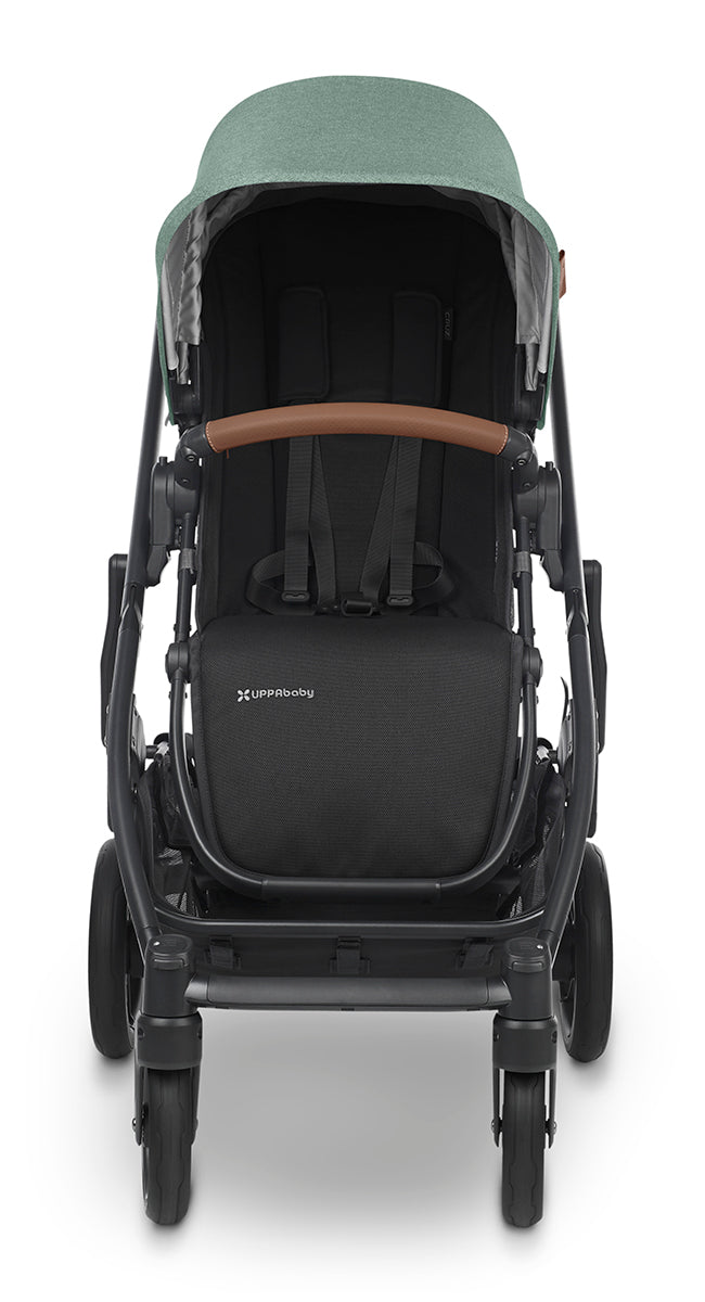 UPPAbaby CRUZ V2 Stroller - Gwen (Green Melange / Carbon / Saddle Leather)