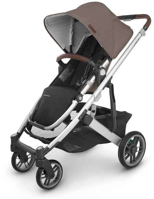 UPPAbaby Cruz V2 Stroller - Theo (Dark Taupe / Silver / Chestnut Leather)