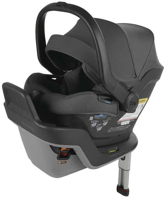 UPPAbaby MESA MAX Infant Car Seat with Load Leg and Anti-Rebound Bar - Greyson (Charcoal Melange / Merino Wool)