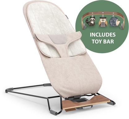 UPPAbaby Mira 2-in-1 Bouncer + Toy Bar Bundle - Charlie / Forest Fun