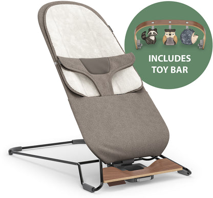 UPPAbaby Mira 2-in-1 Bouncer + Toy Bar Bundle - Wells / Forest Fun