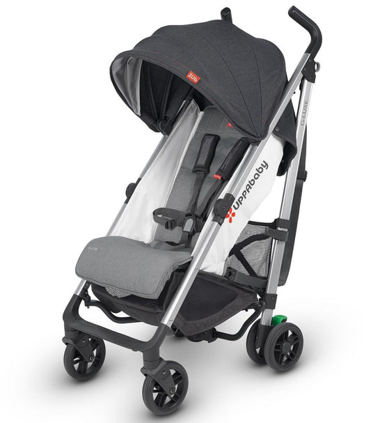 UPPAbaby Open Box 2018/2019 G-Luxe Stroller - Jordan (Charcoal/Red Stitch/Silver)