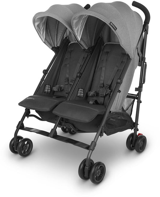 UPPAbaby OPEN BOX G-LINK V2 Side by Side Double Stroller - Greyson (Charcoal Melange / Carbon)