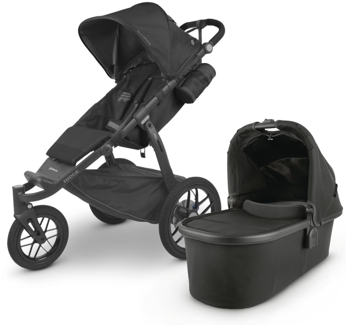 UPPAbaby Ridge Jogging Stroller + Bassinet Bundle - Jake / Jake