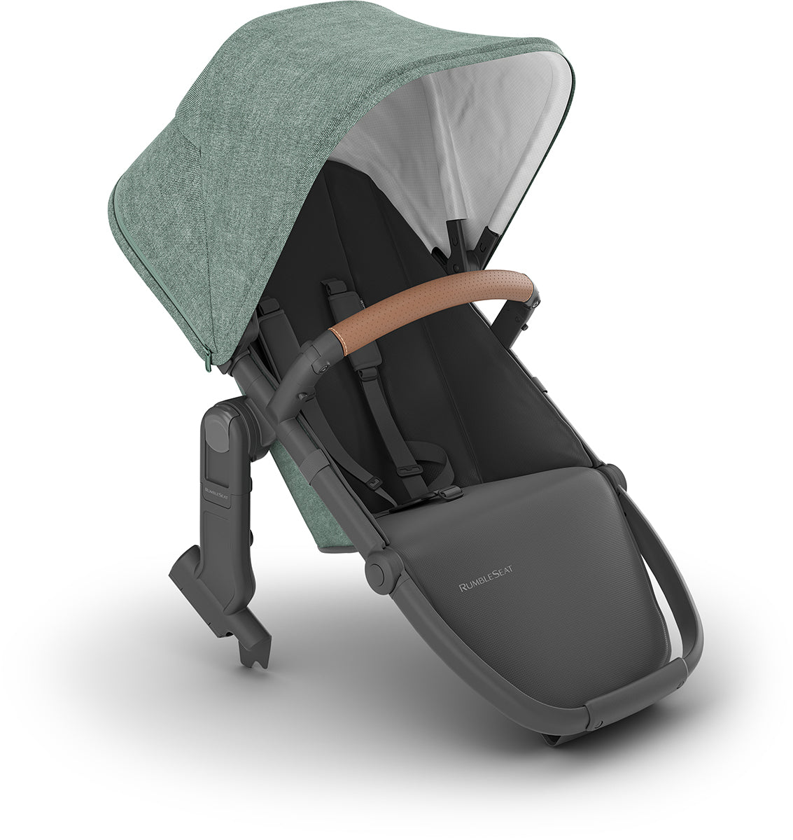 UPPAbaby RumbleSeat V2+ - Gwen (Green Melange / Carbon Frame / Saddle Leather)