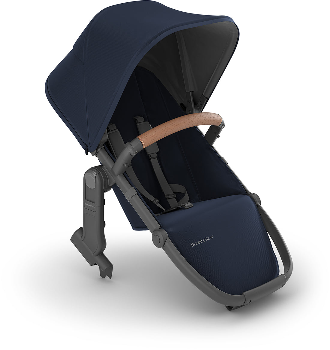 UPPAbaby RumbleSeat V2+ - Noa (Navy / Carbon Frame / Saddle Leather)