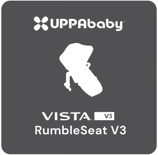 UPPAbaby RumbleSeat V3 - Callum (Stone Blue / Silver Frame / Sand Leather)