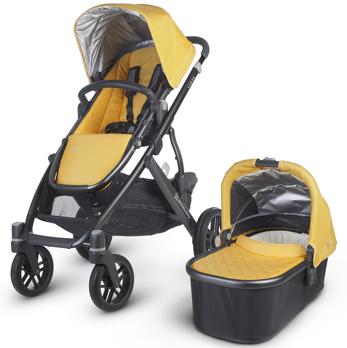 UPPAbaby 2015 VISTA Stroller - Maya (Marigold/Carbon) OPEN BOX RETURN