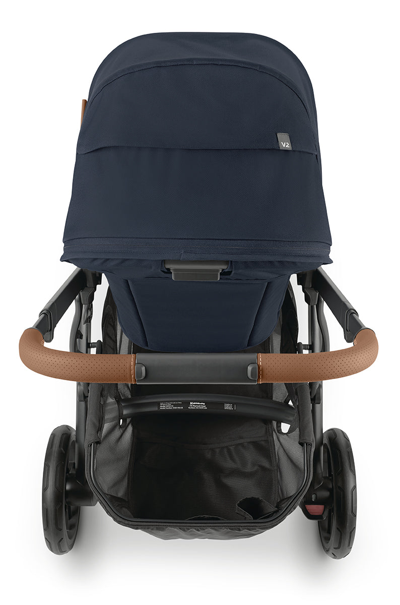 UPPAbaby VISTA V2 Single-to-Double Stroller - Noa (Navy/Carbon/Saddle Leather)