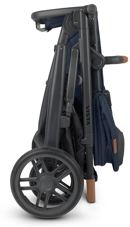 UPPAbaby VISTA V2 Single-to-Double Stroller - Noa (Navy/Carbon/Saddle Leather)